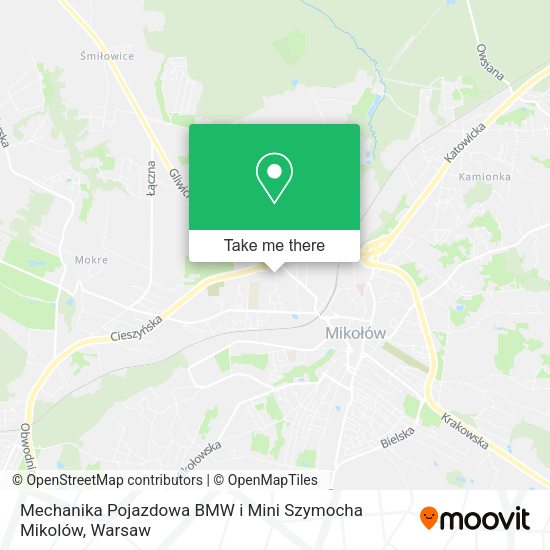 Mechanika Pojazdowa BMW i Mini Szymocha Mikolów map