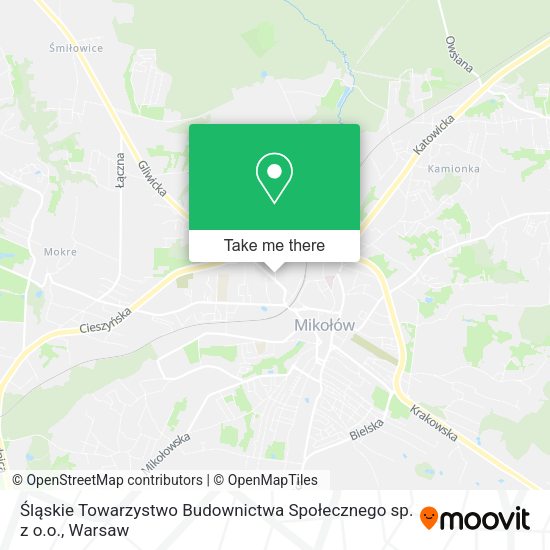 Śląskie Towarzystwo Budownictwa Społecznego sp. z o.o. map