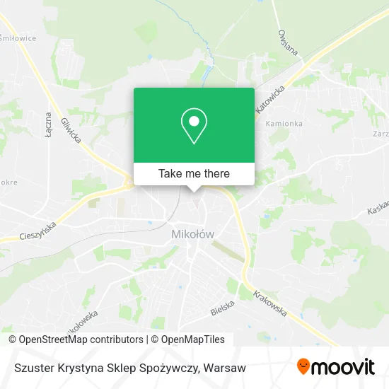 Карта Szuster Krystyna Sklep Spożywczy