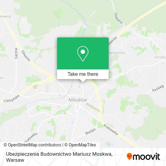 Ubezpieczenia Budownictwo Mariusz Moskwa map