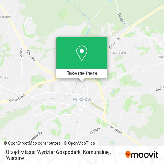 Urząd Miasta Wydział Gospodarki Komunalnej map