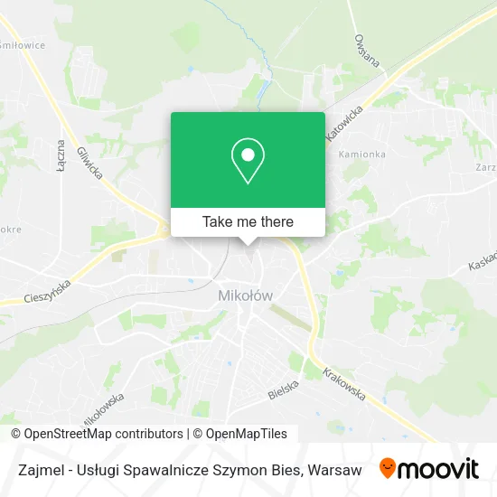 Карта Zajmel - Usługi Spawalnicze Szymon Bies