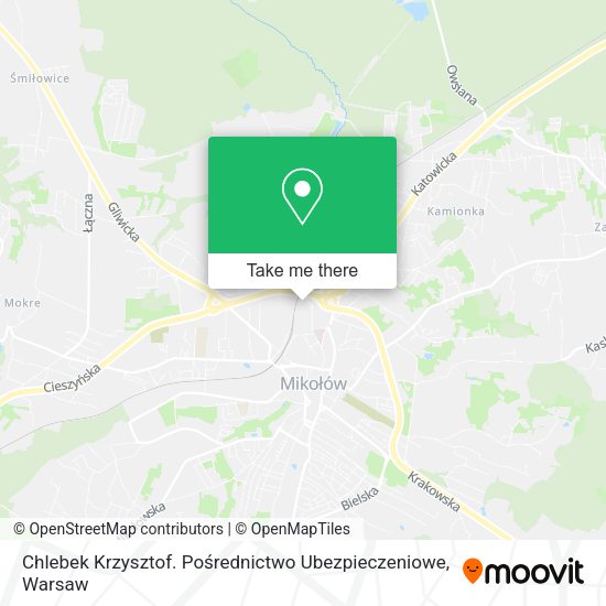 Chlebek Krzysztof. Pośrednictwo Ubezpieczeniowe map