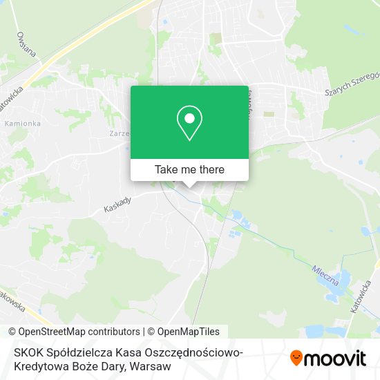 SKOK Spółdzielcza Kasa Oszczędnościowo-Kredytowa Boże Dary map