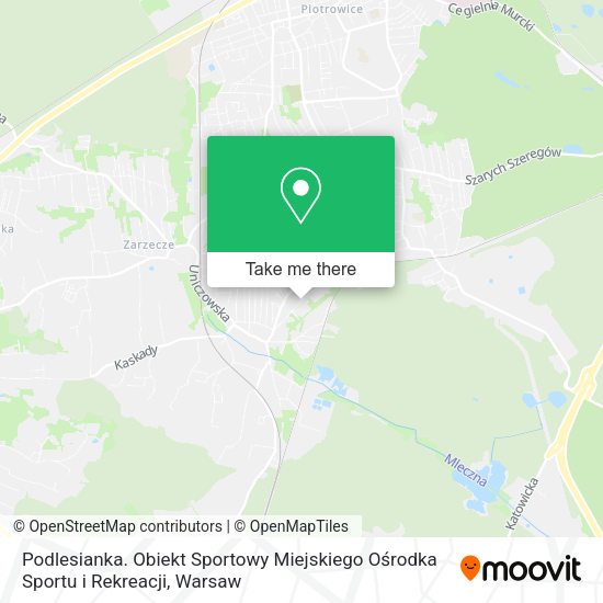 Podlesianka. Obiekt Sportowy Miejskiego Ośrodka Sportu i Rekreacji map