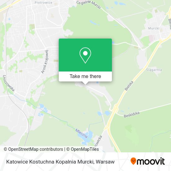 Карта Katowice Kostuchna Kopalnia Murcki