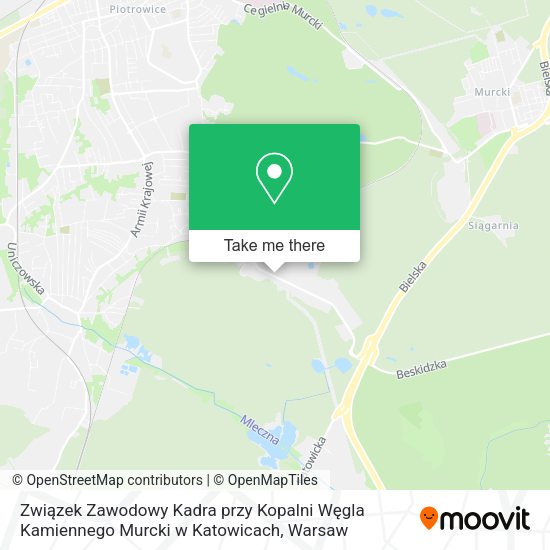 Związek Zawodowy Kadra przy Kopalni Węgla Kamiennego Murcki w Katowicach map