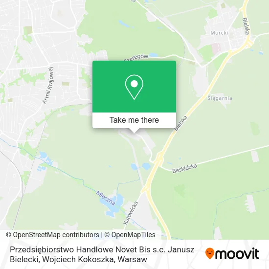Przedsiębiorstwo Handlowe Novet Bis s.c. Janusz Bielecki, Wojciech Kokoszka map