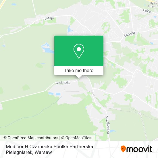 Medicor H Czarnecka Spolka Partnerska Pielegniarek map