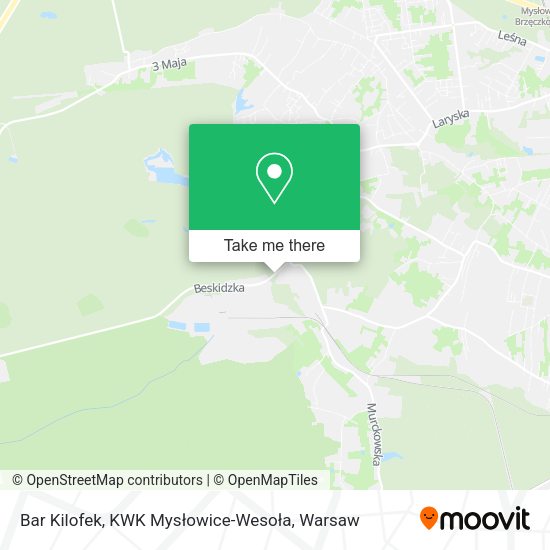 Bar Kilofek, KWK Mysłowice-Wesoła map