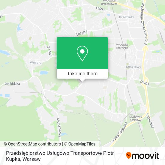 Przedsiębiorstwo Usługowo Transportowe Piotr Kupka map