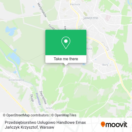 Przedsiębiorstwo Usługowo Handlowe Emax Jańczyk Krzysztof map