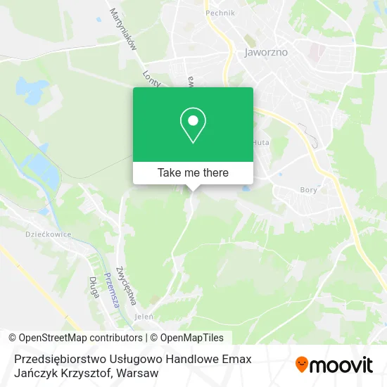 Карта Przedsiębiorstwo Usługowo Handlowe Emax Jańczyk Krzysztof
