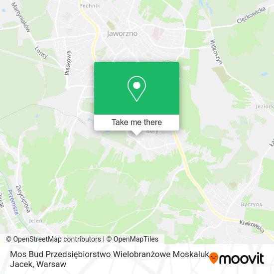 Mos Bud Przedsiębiorstwo Wielobranżowe Moskaluk Jacek map