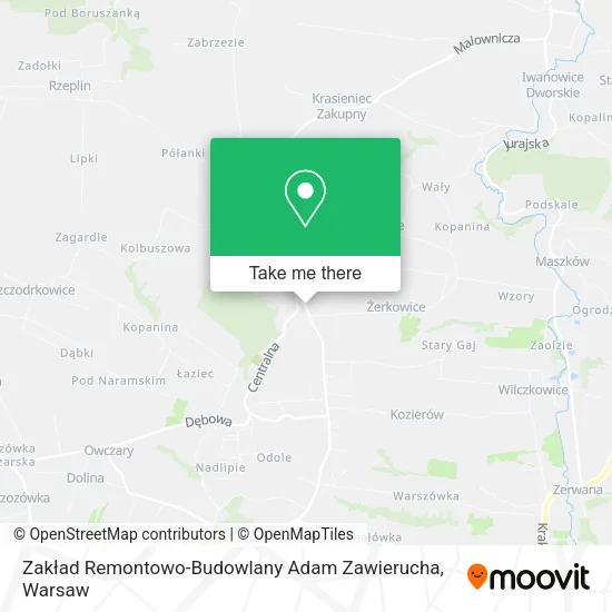 Карта Zakład Remontowo-Budowlany Adam Zawierucha