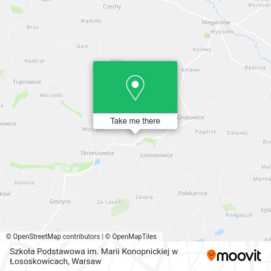 Szkoła Podstawowa im. Marii Konopnickiej w Łososkowicach map