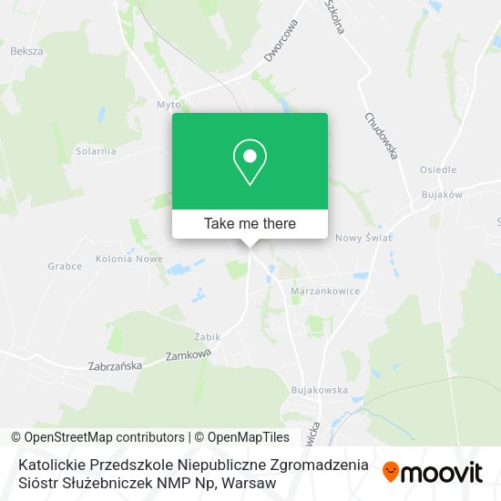 Katolickie Przedszkole Niepubliczne Zgromadzenia Sióstr Służebniczek NMP Np map