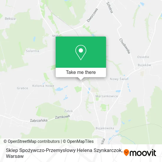 Карта Sklep Spożywczo-Przemysłowy Helena Szynkarczok
