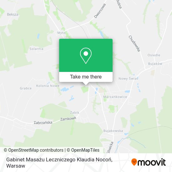 Gabinet Masażu Leczniczego Klaudia Nocoń map