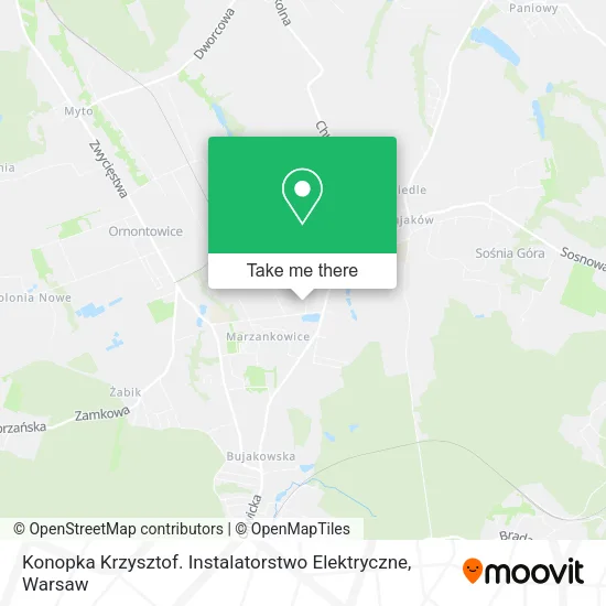 Konopka Krzysztof. Instalatorstwo Elektryczne map