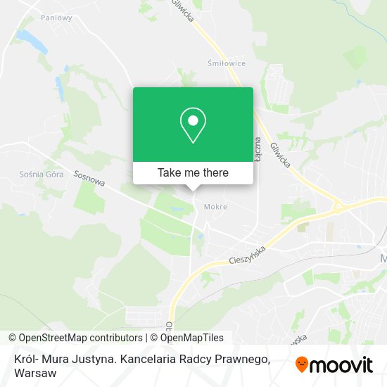 Król- Mura Justyna. Kancelaria Radcy Prawnego map