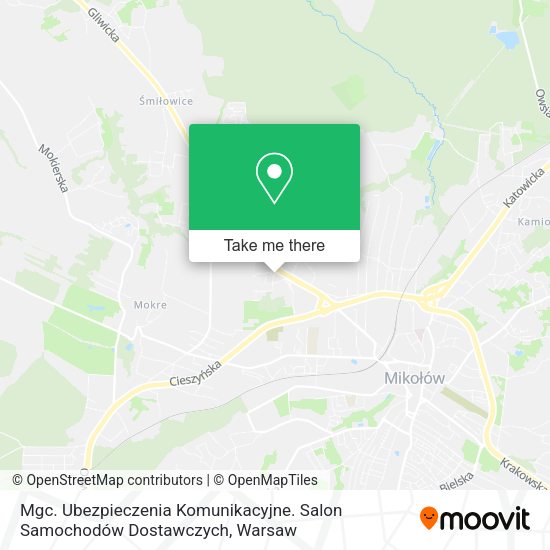 Mgc. Ubezpieczenia Komunikacyjne. Salon Samochodów Dostawczych map