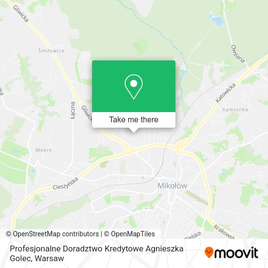 Profesjonalne Doradztwo Kredytowe Agnieszka Golec map