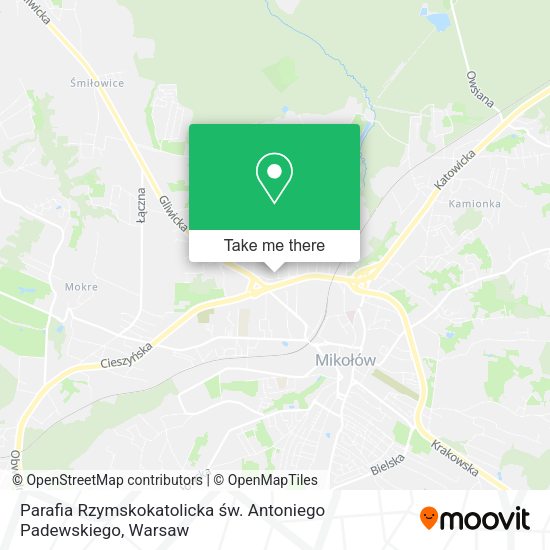 Parafia Rzymskokatolicka św. Antoniego Padewskiego map