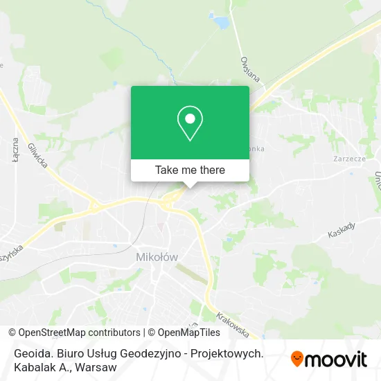 Карта Geoida. Biuro Usług Geodezyjno - Projektowych. Kabalak A.