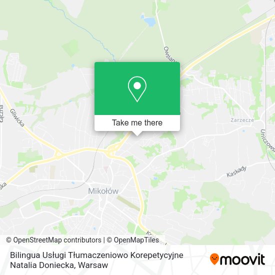 Bilingua Usługi Tłumaczeniowo Korepetycyjne Natalia Doniecka map