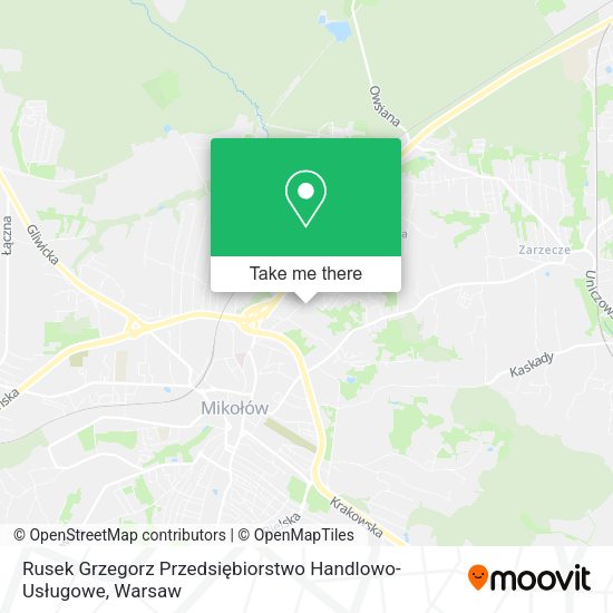 Rusek Grzegorz Przedsiębiorstwo Handlowo-Usługowe map