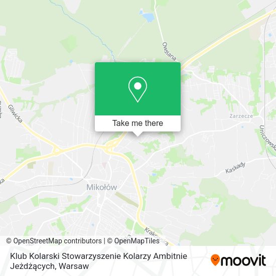 Klub Kolarski Stowarzyszenie Kolarzy Ambitnie Jeżdżących map