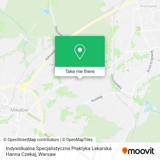 Indywidualna Specjalistyczna Praktyka Lekarska Hanna Czekaj map