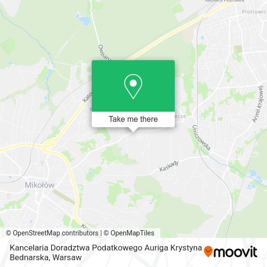 Kancelaria Doradztwa Podatkowego Auriga Krystyna Bednarska map