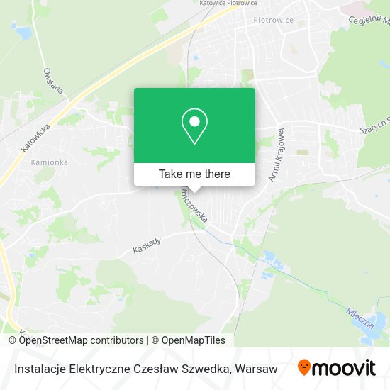 Instalacje Elektryczne Czesław Szwedka map