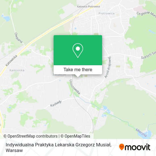 Indywidualna Praktyka Lekarska Grzegorz Musiał map