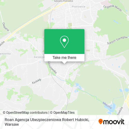 Roan Agencja Ubezpieczeniowa Robert Hubicki map