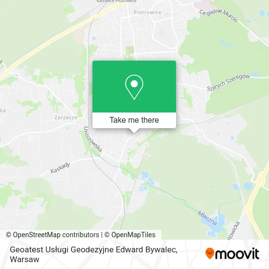 Карта Geoatest Usługi Geodezyjne Edward Bywalec