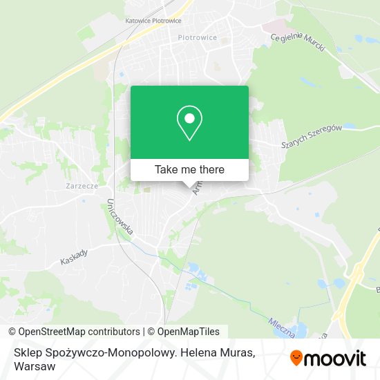 Sklep Spożywczo-Monopolowy. Helena Muras map