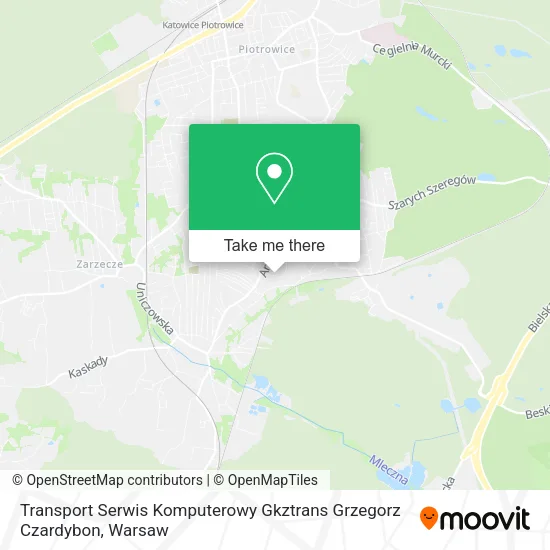 Transport Serwis Komputerowy Gkztrans Grzegorz Czardybon map