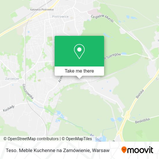 Teso. Meble Kuchenne na Zamówienie map