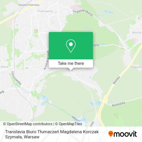 Translavia Biuro Tłumaczeń Magdalena Korczak Szymała map