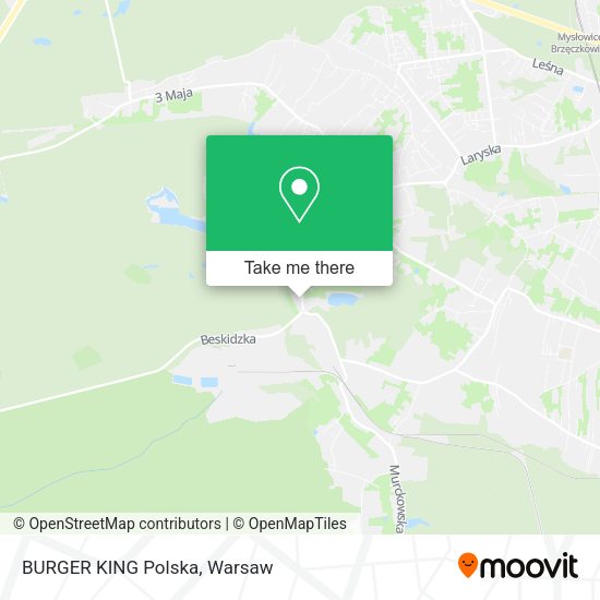 BURGER KING Polska map