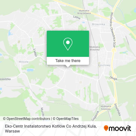 Eko-Centr Instalatorstwo Kotłów Co Andrzej Kula map