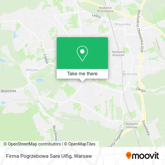Firma Pogrzebowa Sara Ulfig map