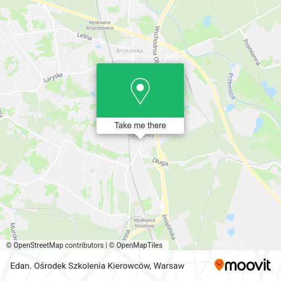 Edan. Ośrodek Szkolenia Kierowców map