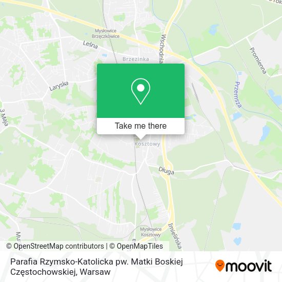 Parafia Rzymsko-Katolicka pw. Matki Boskiej Częstochowskiej map