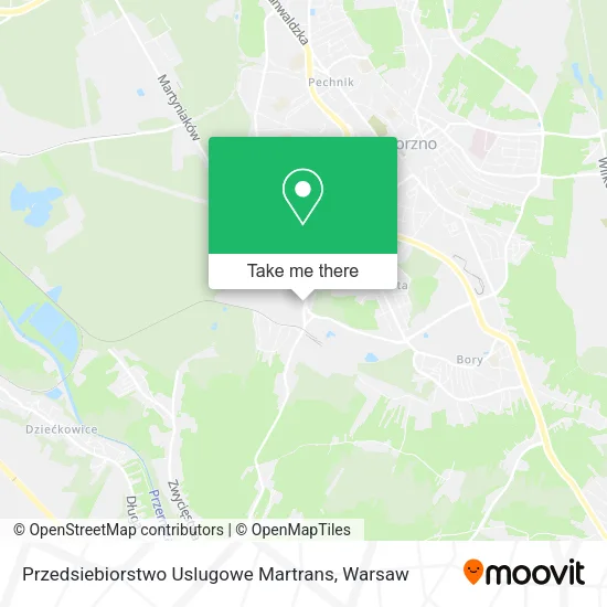 Карта Przedsiebiorstwo Uslugowe Martrans