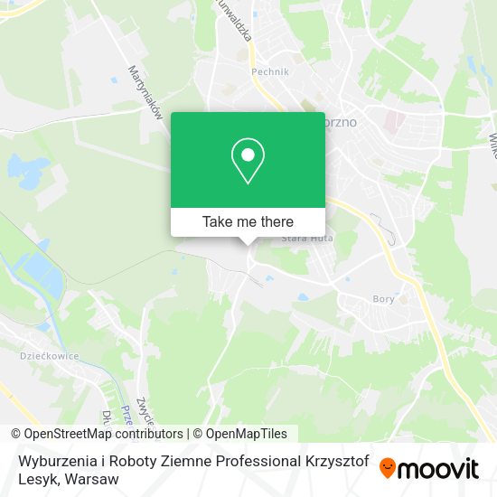 Wyburzenia i Roboty Ziemne Professional Krzysztof Lesyk map