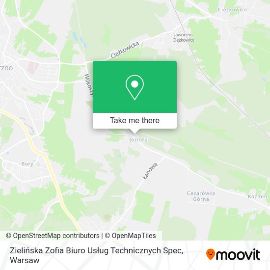 Zielińska Zofia Biuro Usług Technicznych Spec map